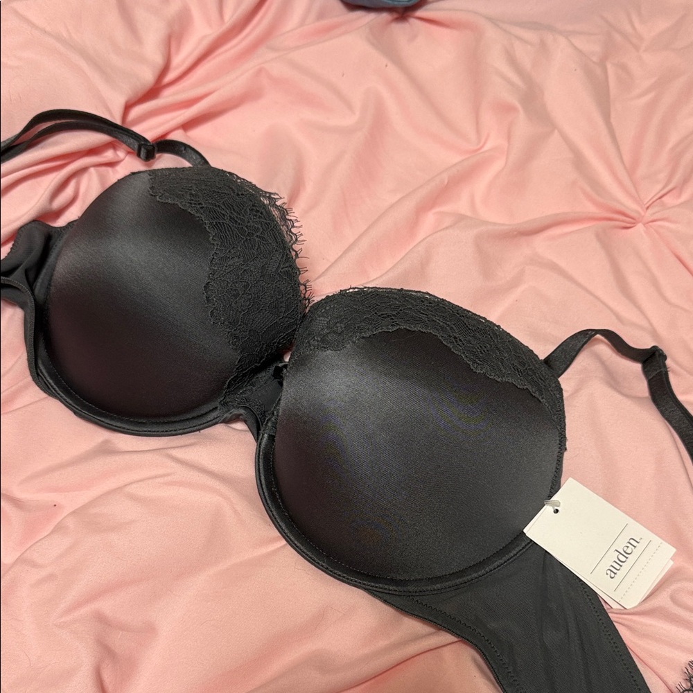 Auden Elegant Black Lace Bra